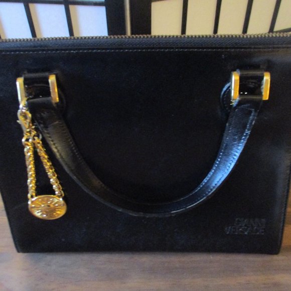 Versace Bags Versace Black And Gold Handbag Poshmark